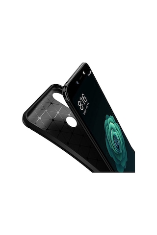 Apsuwa Xiaomi Mi A2 Lite Kılıf Negro Karbon Fiber Silikon