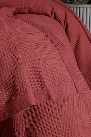 Mulberry Waflle Desenli Pike Battaniye %100 Pamuk Kalın İplik Yumuşak Çift Kişilik 220 x 240 Kırmızı