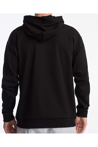 Unisex Oversize Kapüşonlu Sweatshirt Siyah
