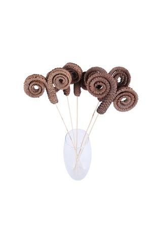 Yapay Çiçek Sitesi Kuru Çiçek Doğal Palm Ring 50 Cm 5 Adet Naturel