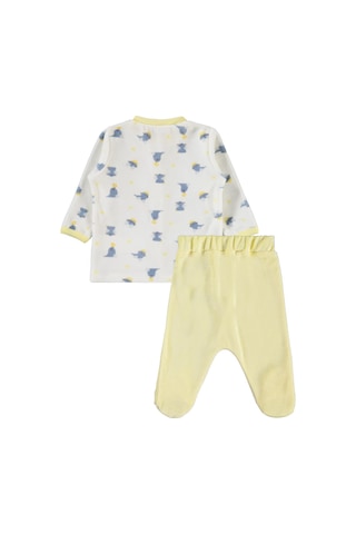 Civil Baby Little Sailors Nakışlı 1-9 Ay Pijama Takımı - Ekru