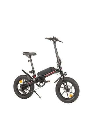 Kron Elektrone Mini Volt 16 Jant Mekanik Disk Fren Elektrikli Bisiklet 36v 250 Watt Siyah Kırmızı Gri