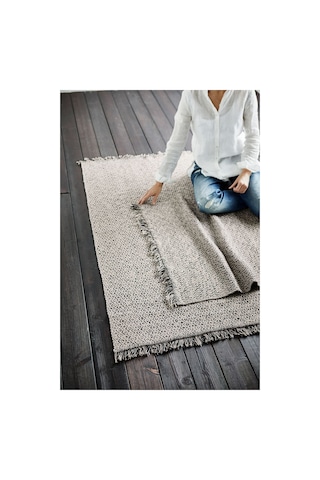 Ikea Rorkar Halı 80 X 150 Cm Siyah - Bej