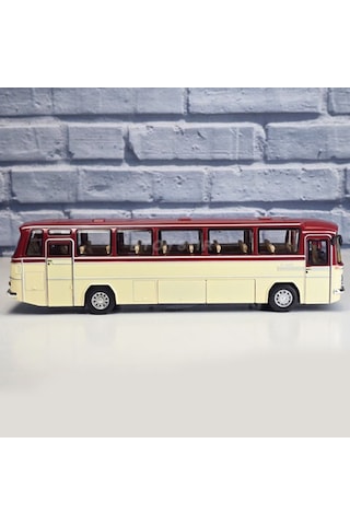 1:43 Ölçek Mercedes Benz O302 Otobüs Krem Bordo