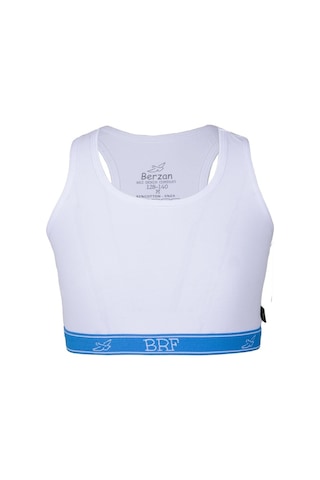 Brz Kids Kız Çocuk Büstiyer Crop Atlet Sporcu Atlet Beyaz