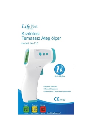 LifeNet JA-11C Medikal Kızıl Ötesi Temassız Ateş Ölçer