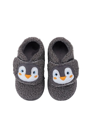 İgor Igor Homie Pinguino Çocuk Penguen Desenli Panduf - Antrasit W10351-134