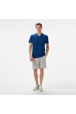 Nautica Erkek Mavi Regular Fit T-shirt Düz V55013t Mavi
