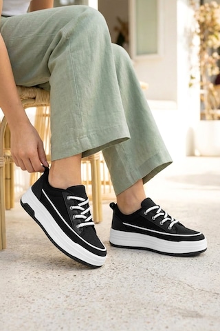 Dark Seer Ds Opal Sneaker 2025 Kadın SİYAH-BEYAZ