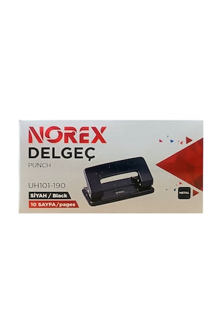 Noki Norex Siyah Metal Delgeç 10 Sayfa Kapasite İle Ofis Ve Okul İçin Pratik Çözüm Çok Renkli