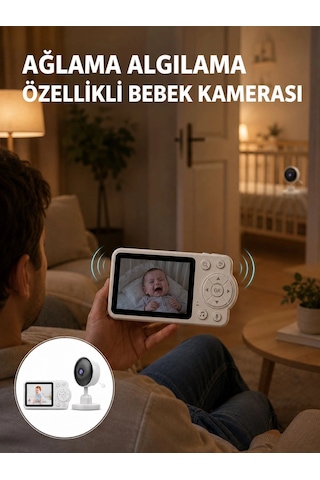 Mey Najmaddin Wifi Gerektirmeyen Dijital Şifrelemeli Bebek Monitörü Yeni Nesil Najmaddin