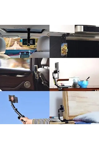 Multifonksiyon Araç Telefon Tutucu Çok Renkli