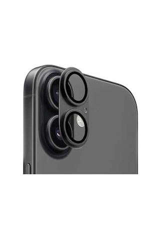 Apple Uyumlu iPhone 17 Zore Cl-20 Kamera Lens Koruyucu Siyah