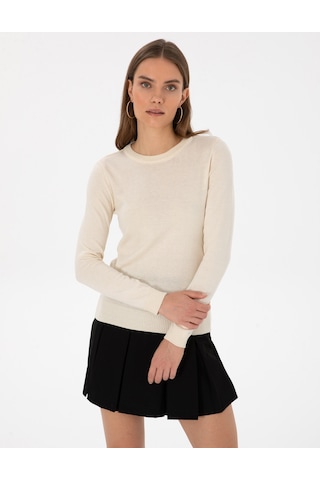 Pierre Cardin Kadın Ekru Kazak /triko 50315758-vr019 Ekru