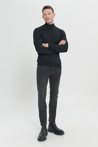 AC&Co / Altınyıldız Classics Ekstra Slim Fit Riss Pamuklu Esnek Denim Jean Erkek Kot Pantolon Antrasit