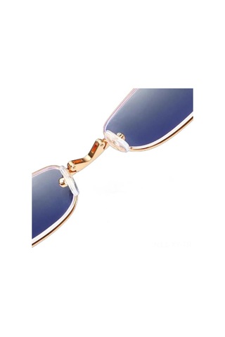 Shineyee 250 Derece Bifokal Mavi Işık Engelleyici Katlanabilir Okuma Gözlüğü - Altın Kare + Kutu