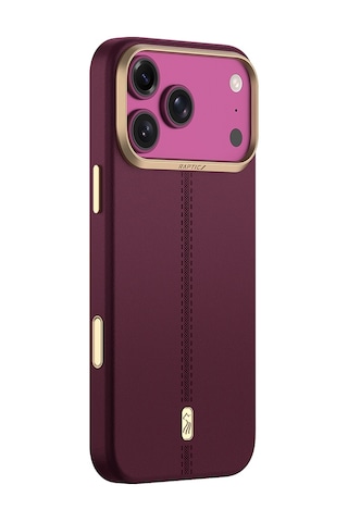 Apple iPhone 18 Pro Max Uyumlu Kılıf M-safe Şarj Özellikli Raptic Urban Nav Serisi Kapak Mürdüm