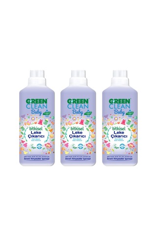 U Green Clean Baby Bitkisel Leke Çıkarıcı 3 x 1 L