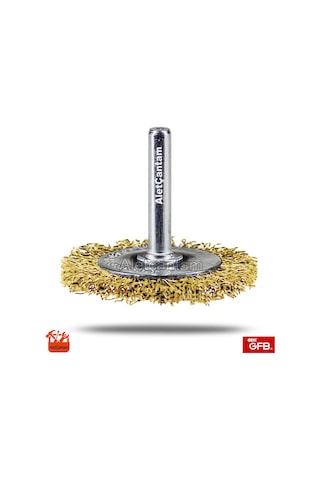 Gfb Matkap Tel Fırça Pimli Daire Fırça 50Mm