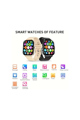 Reedark Akıllı Saat Y13 - Nabız, Tansiyon, Adım Sayar, Spor Ve Su Geçirmez Erkek/kadın Kol Saati