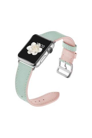 Ally Apple Uyumlu Watch 7 45 MM 6-5-4 44 MM Hakiki Deri Kayış Kordon 3-2-