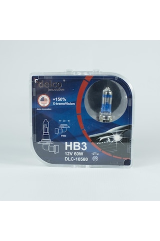 Delco U.s.a Hb3 9005 X-treme Vision +%150 Fazla Işık Far Ampulü 12 Volt