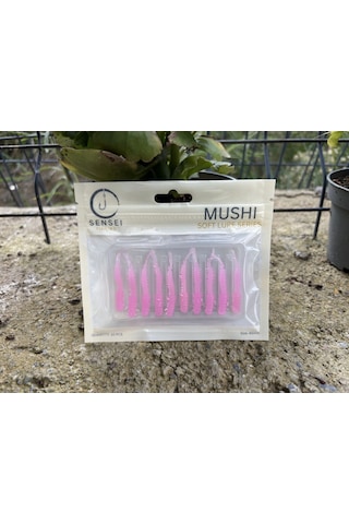 Sensei Mushi 4.5 Cm Lrf Silikon Yem Renk: Sm-clear Pink Uv