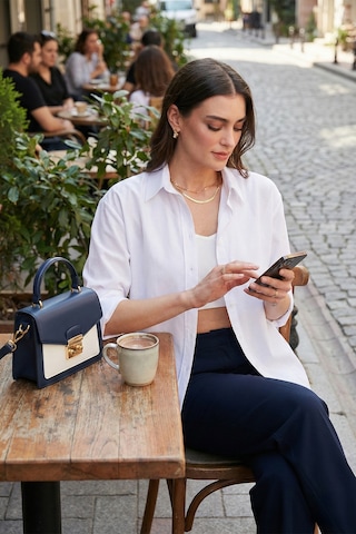 Lela Pamuklu Regular Fit Iliklenebilen Yırtmaç Detaylı Bayan Gömlek 6772920 Beyaz