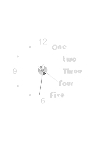 Akrilik Duvar Saati Kendin Yap Ayna Çıkartmaları Modern Duvar Sanatı Çıkartması Ev Dekorasyonu Gümüş Çok Renkli