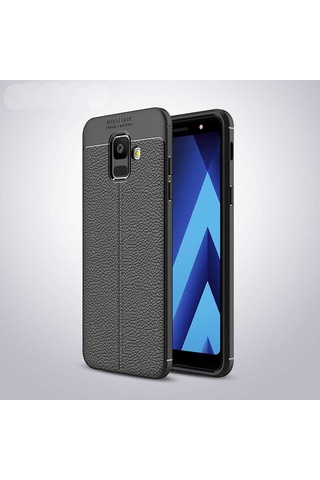 Galaxy Uyumlu A6 2018 Kılıf Zore Niss Silikon Kapak Siyah