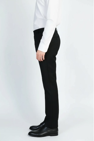 Slim Fit Düz Siyah Klasik Erkek Pantolon Wessi Siyah