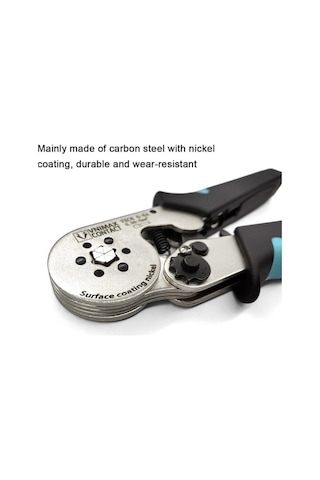 Tongxida 6-6 Tüp Terminali Sıkma Pensesi Kablo Terminali Sıkma Aleti