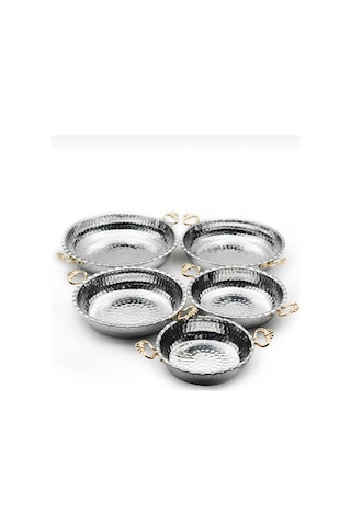 Alüminyum 5.li Yumurta Tava Seti Bakır