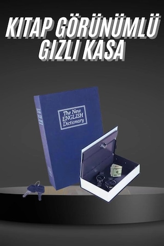 Mey Najmaddin Kilitli Gizli Kasa Sözlük Kumbara Kitap Sözlük Görünümlü 18cm Najmaddin Belirtilmemiş