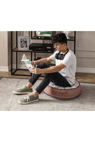 Yuvarlak Yer Minderi Puf, 60 X 60 Cm