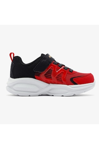 Skechers Lights Pristmatrons Kids Sneaker Lastik Bağcıklı Cırtlı Işıklı Günlük Çocuk Spor Ayakkabı Kırmızı