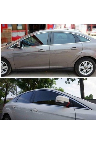 Ford Focus 4 Krom Cam Çerçeve Çıtası 2015-2019 Arası