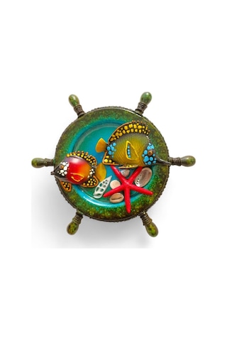 Deniz Temalı Dekorasyon İçin Eşsiz Dümen Ve Zarif Balık Süsü