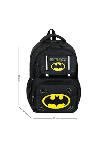 İlkokul Çantası 3'lü Set 42 30 Cm Beslenme Çantası Kalem Kutusu Ortopedik Sırt Erkek Çocuk Kids Bag Siyah