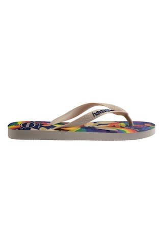 Havaianas Kadın Top Pride Çok Renkli Parmak Arası Terlik-14622 Bej