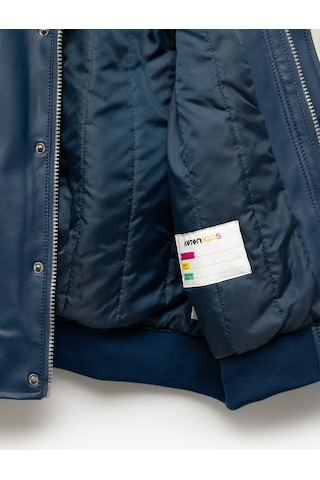 Koton Bisiklet Yaka Uzun Kollu Suni Deri Bomber Ceket Lacivert 5skb20004tw Lacivert