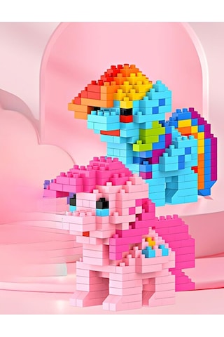 Brıcks My Little Pony Rainbow Dash & Pinkie Pie İkili Yapı Blokla