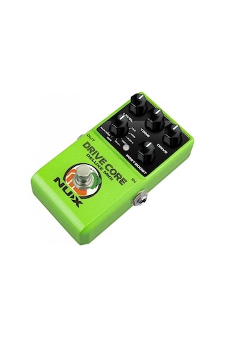 Nux Drıvecdmkıı Drive Core Deluxe Mkıı Profesyonel - Gitar Efekt Pedalı Clean Boost Ve Overdrive Bir Arada, 3-yollu Karışım Blend Switch, Sinyal Netliği Koruma Ölçüler: 121 X 77 X 48 Mm