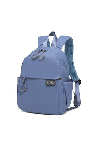 Smart Bags Mavi Günlük Mini Boy Hafif Kadın Sırt Çantası