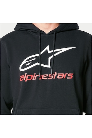Alpinestars Always V3 Hoodie Kapüşonlu Sweatshirt Siyah Beyaz Kırmızı Çok Renkli
