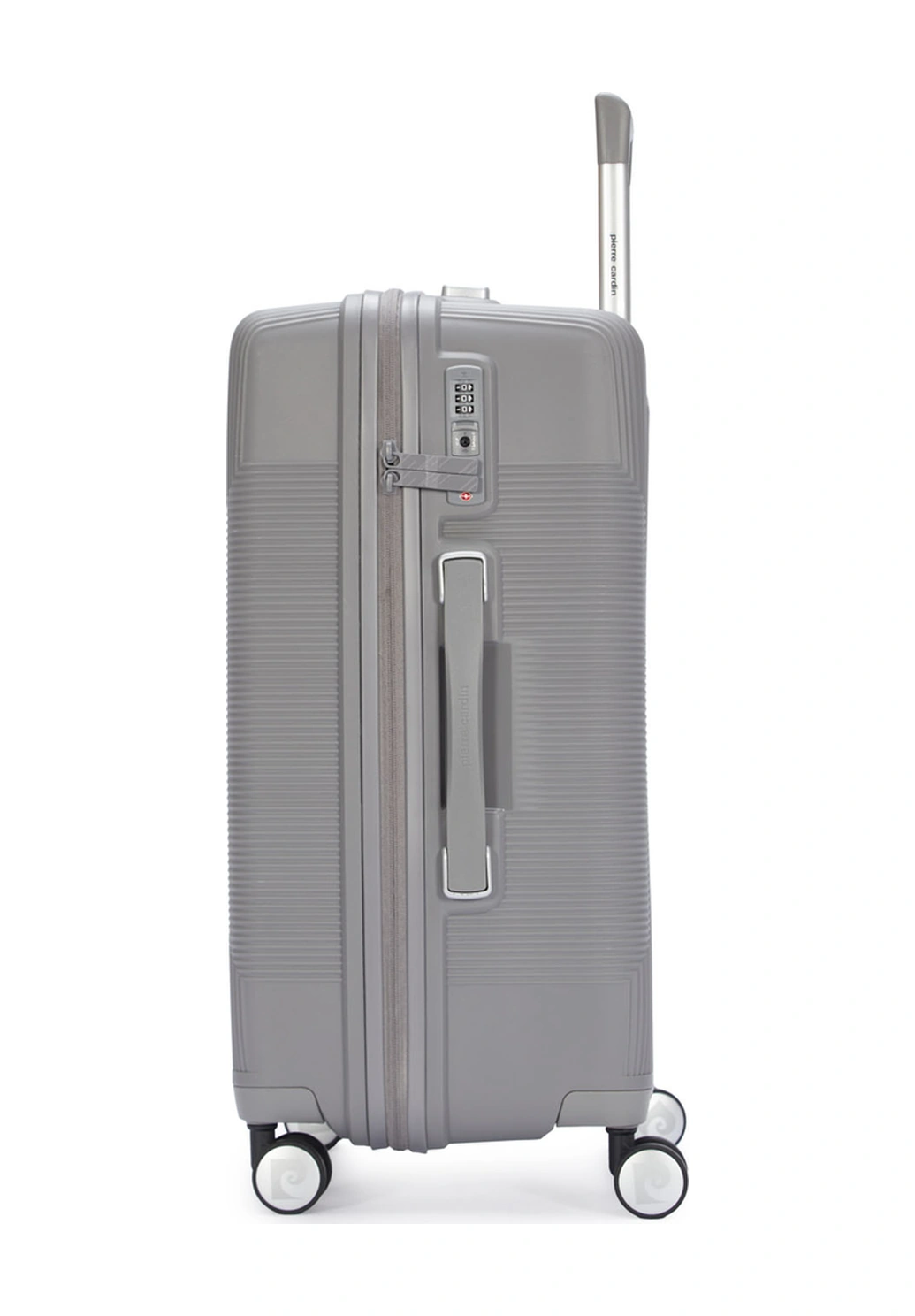 Pierre Cardin Orta Ve Kabin Boy 2'li Set %100 Polipropilen Valiz Gri 04pc7080 Gri