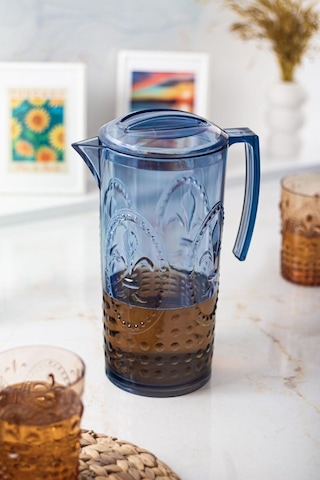 Akrilik Magic 2,3 Lt Lacivert Sürahi Cam Değildir