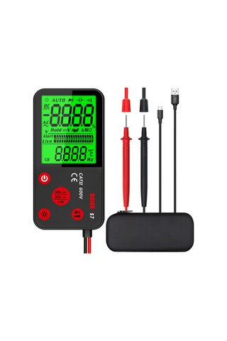 Yifomall 3.5 İnç Lcd Ekranlı Akıllı Multimetre, Li-pol Batarya, 5999 Sayım, Otomatik Aralık, Ncv Tespiti, Isı Ölçümü, Fener Fonksiyonu Ve Eva Çanta Premium Paket Çok Renkli