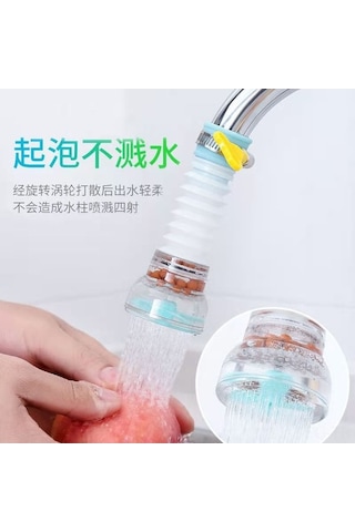 Ulzyvf Mutfak İçin Pratik Döner Su Arıtma Filtresi - Maifan Taşlı Su Tasarrufu Duş Başlığı Yeni Tasarım Diğer