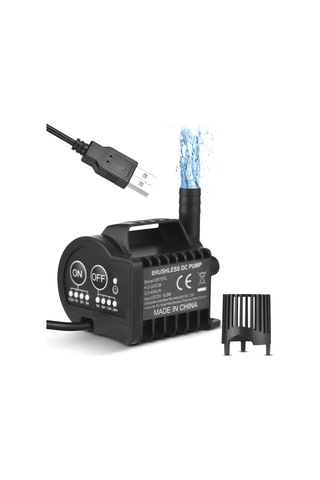 Geeroyoo "mini Usb Su Pompası - 400l/saat Akış, 9.8ft Yükseklik, Akvaryum & Bahçe İçin Sessiz Çalışma"